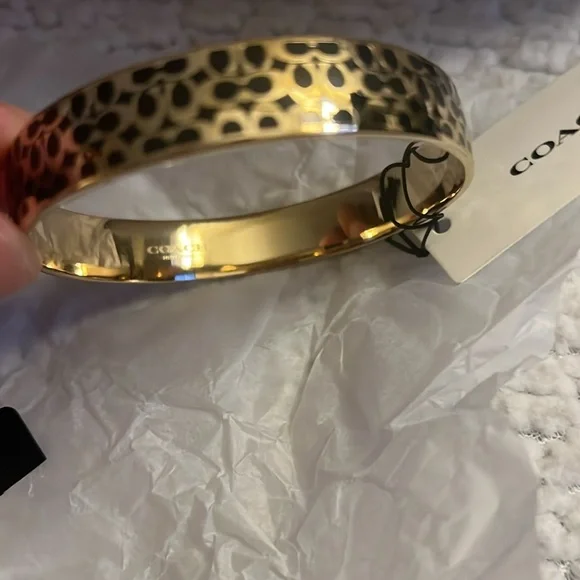 Coach Gold Bangle Bracelet - Picture 2 of 3